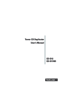 Tascam CD-D13 - Owners Manual